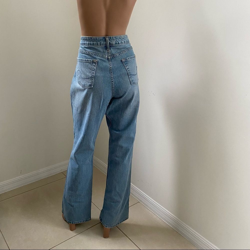 Levi's Light Wash Blue Mid Rise Bootcut Jeans 16L - Picture 6 of 16